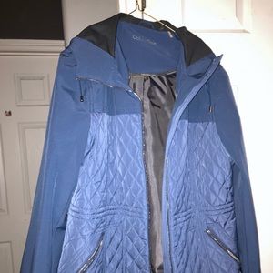 Calvin Klein Blue, Quilted Jacket Size Large